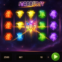 Roby Casino - Starburst Slot Game by NetEnt